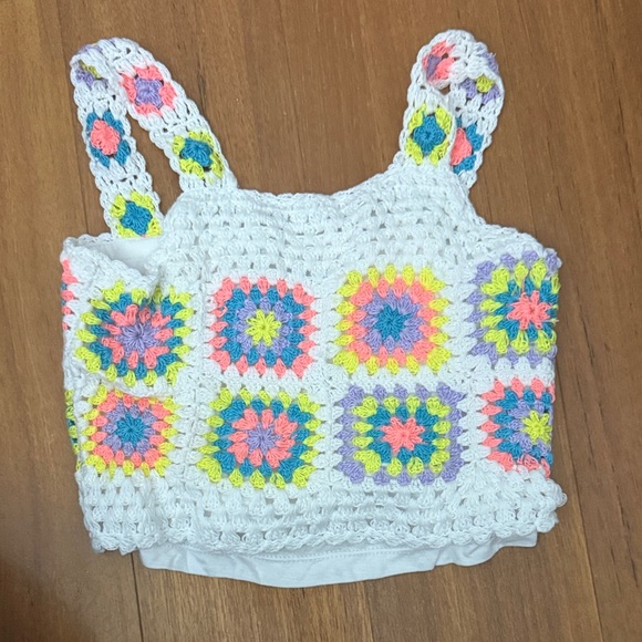 FBZ Colorful Crochet Kids Tank Top - Picture 1 of 2